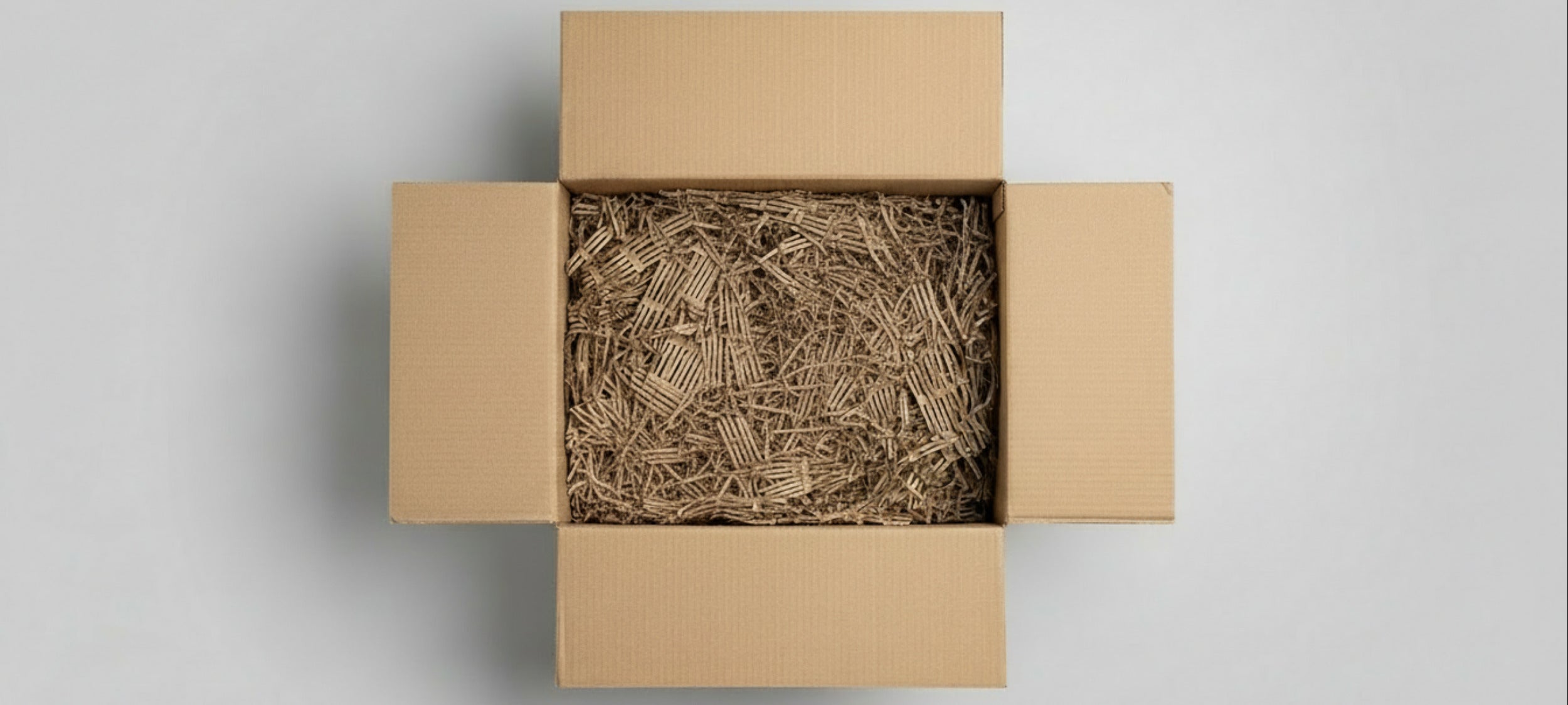 Verssnkarton mit Füllmaterial