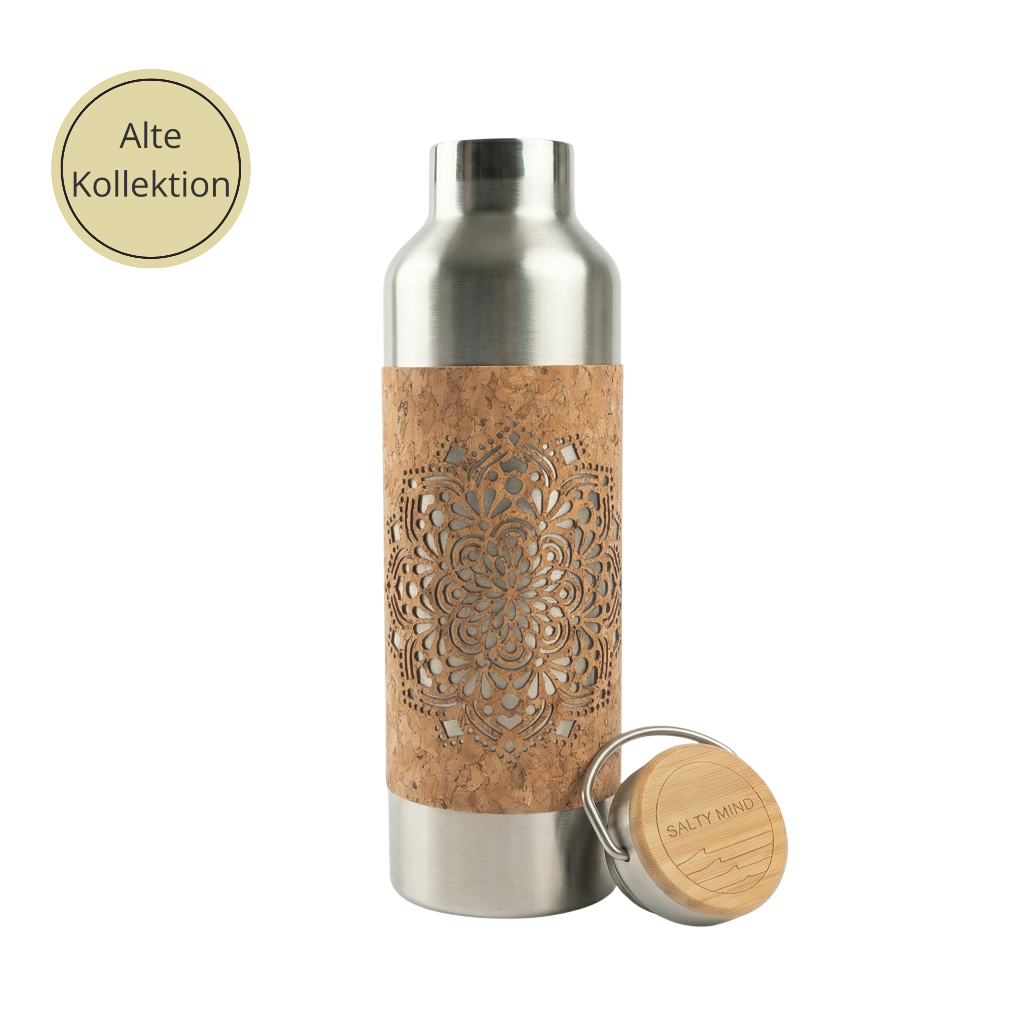 Edelstahltrinkflasche mit Kork - 750ml