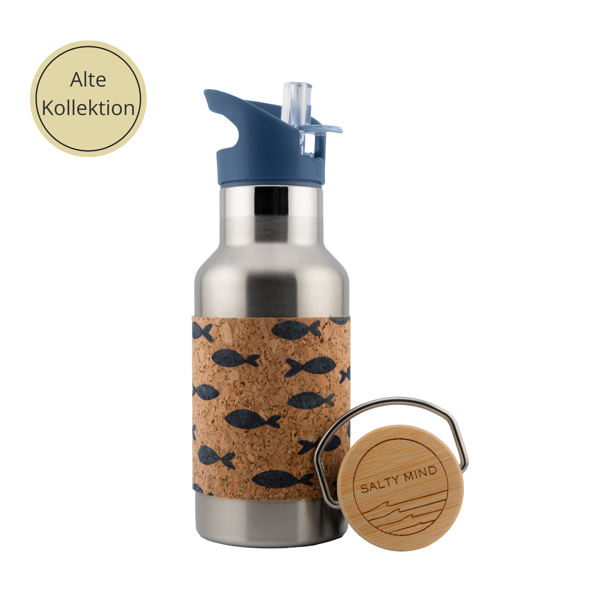 Edelstahltrinkflasche mit Kork - 350ml