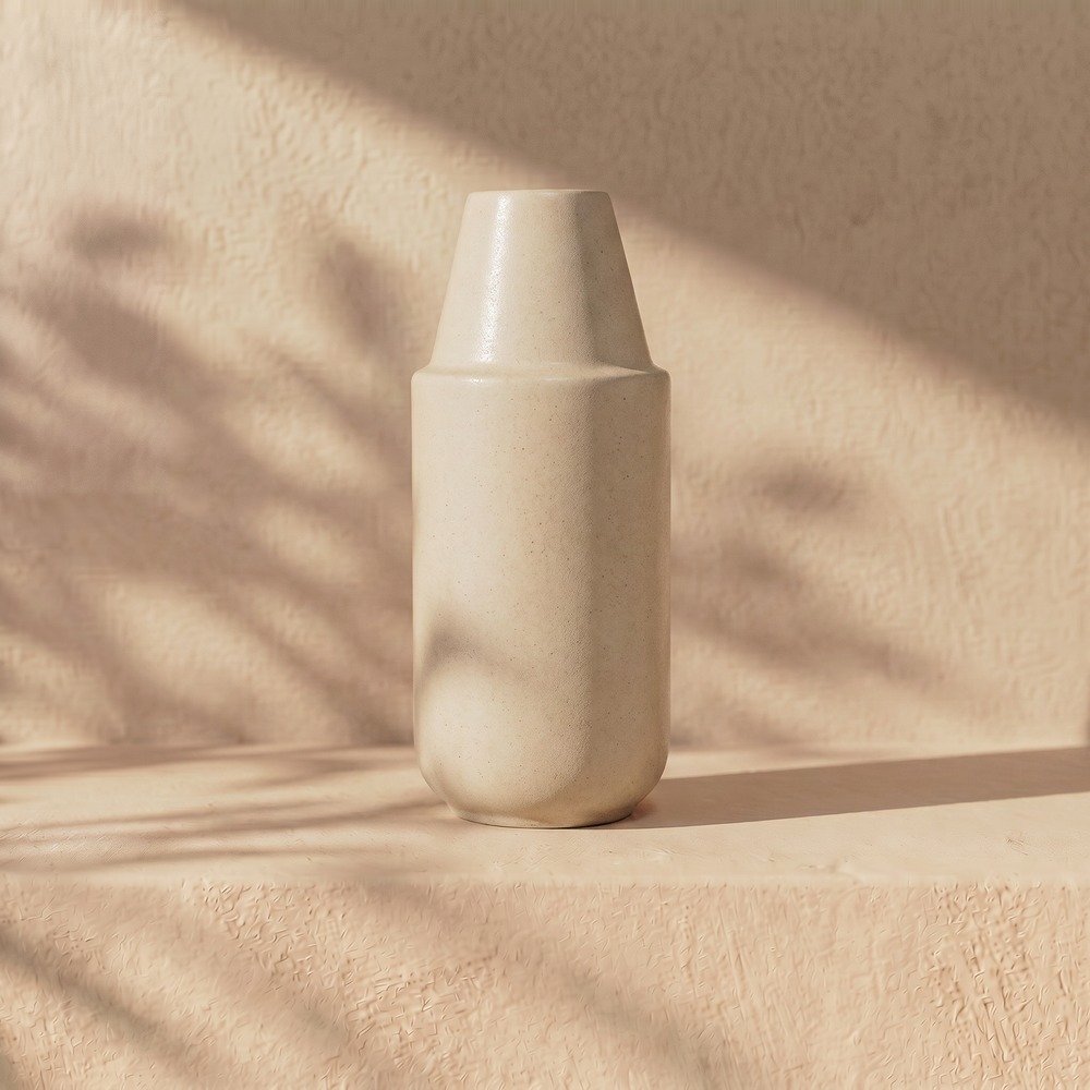 ohne Becher / Beige