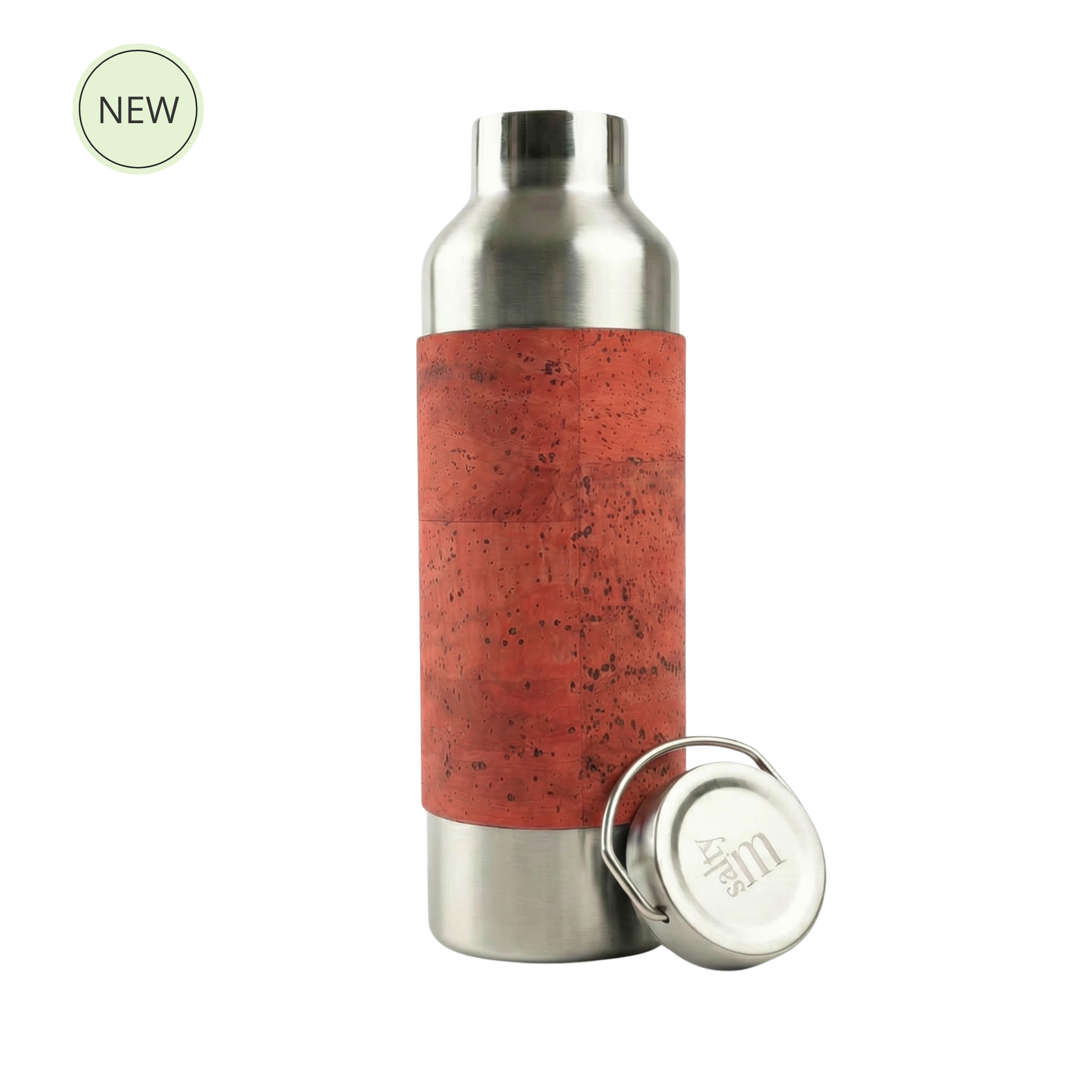 Edelstahl Trinkflasche 750ml mit Korksleeve