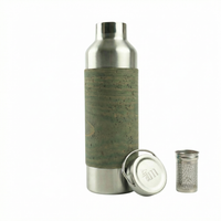 Edelstahl Trinkflasche 750ml mit Korksleeve