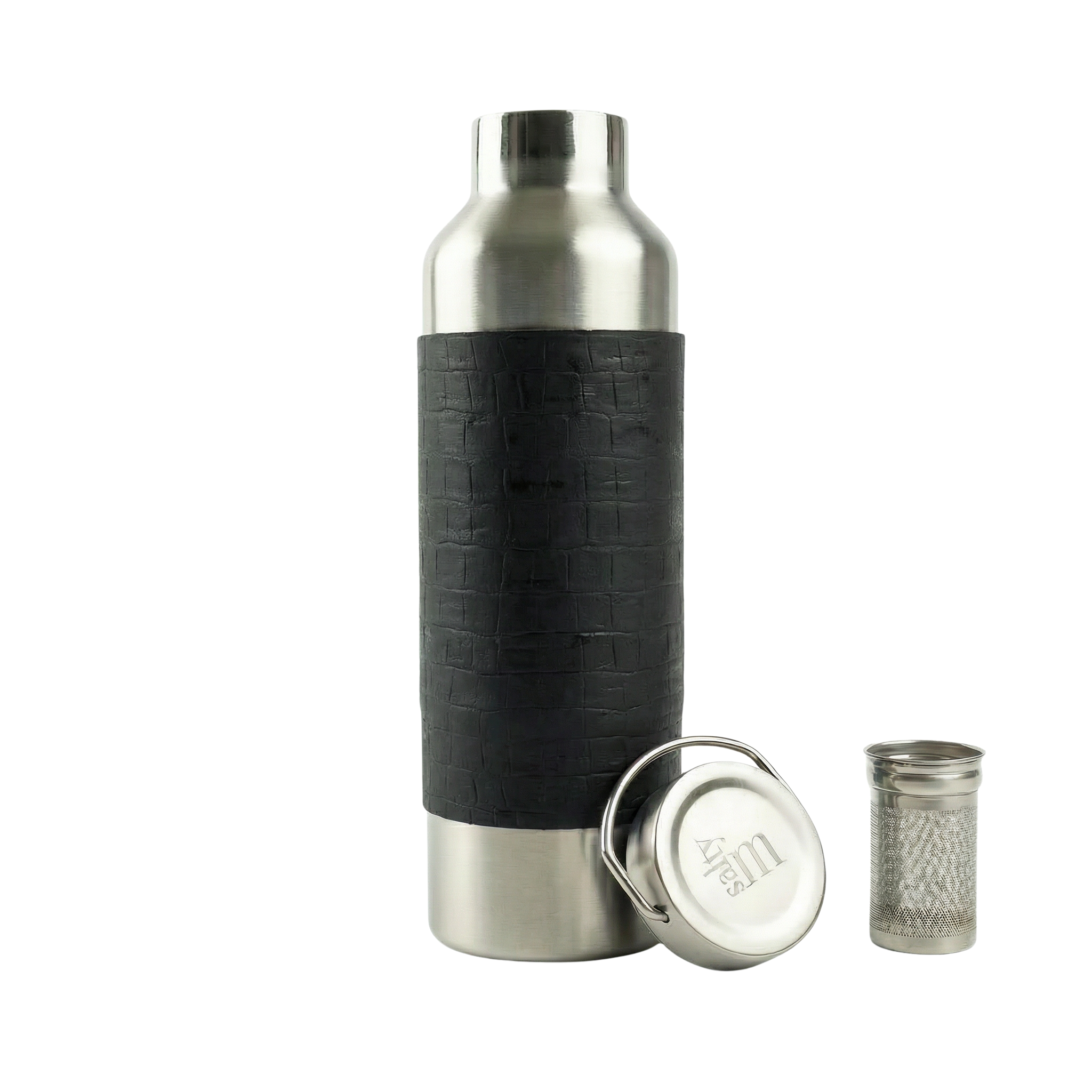 Edelstahl Trinkflasche 750ml mit Korksleeve