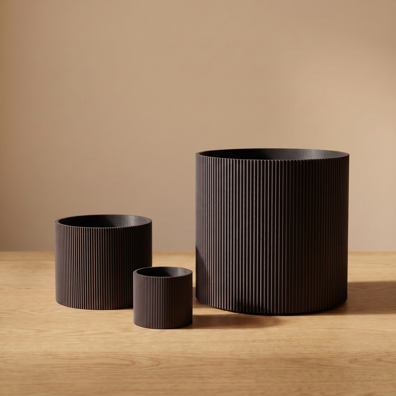 Schwarz — Übertopf - Lined
