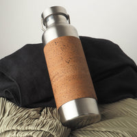 Edelstahltrinkflasche mit Korksleeve - 750ml