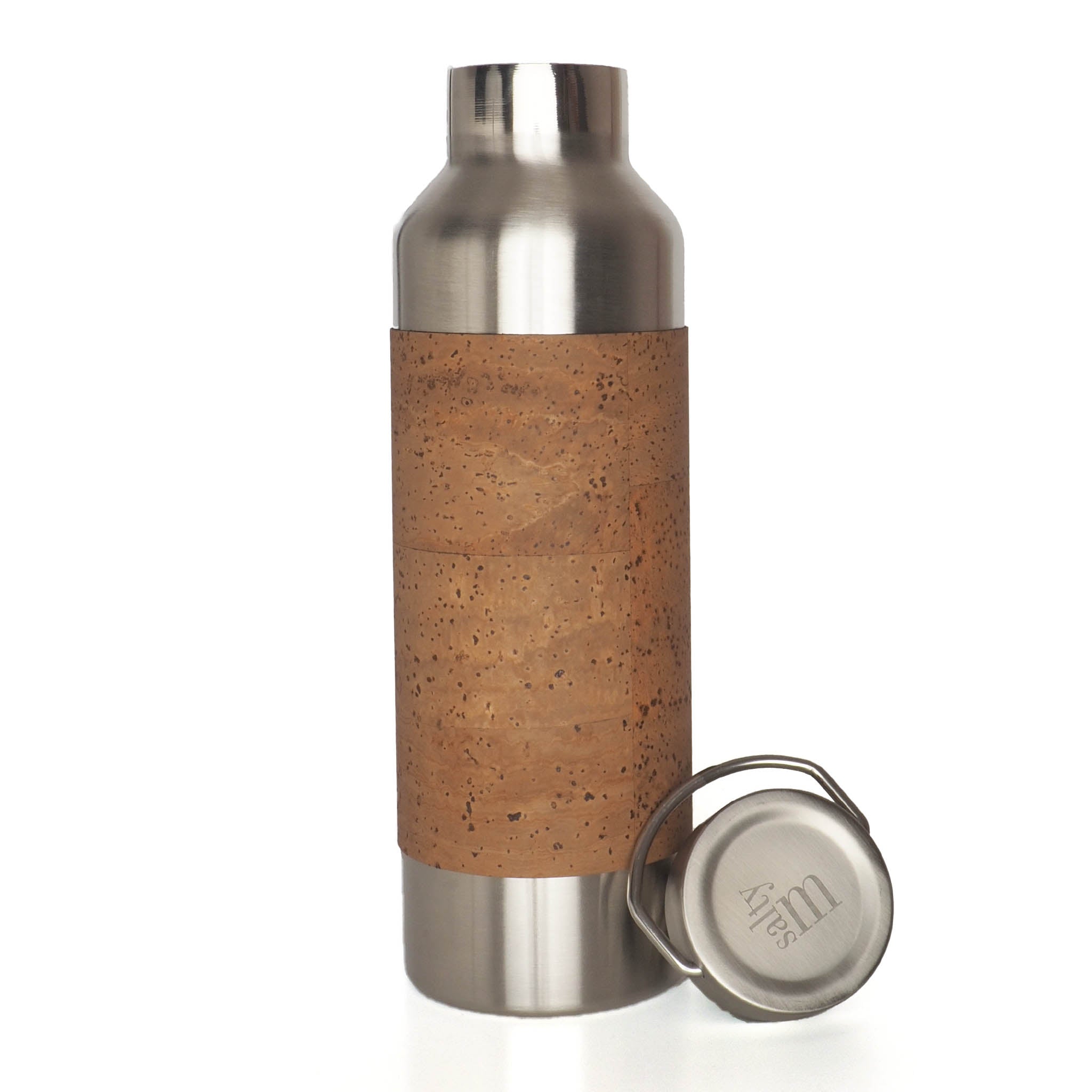 Edelstahltrinkflasche mit Korksleeve - 750ml