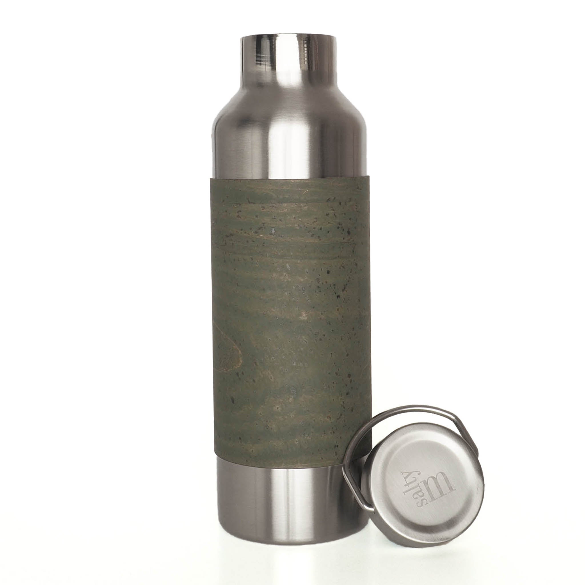 Edelstahltrinkflasche mit Korksleeve - 750ml