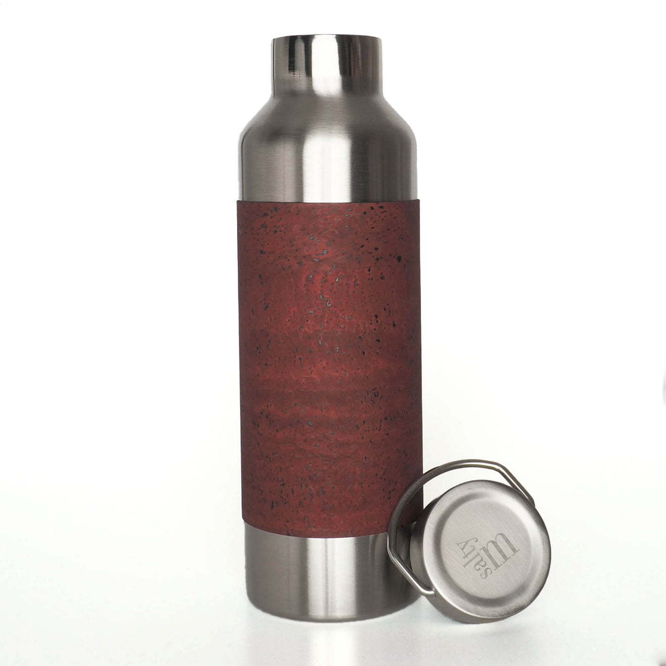 Edelstahltrinkflasche mit Korksleeve - 750ml