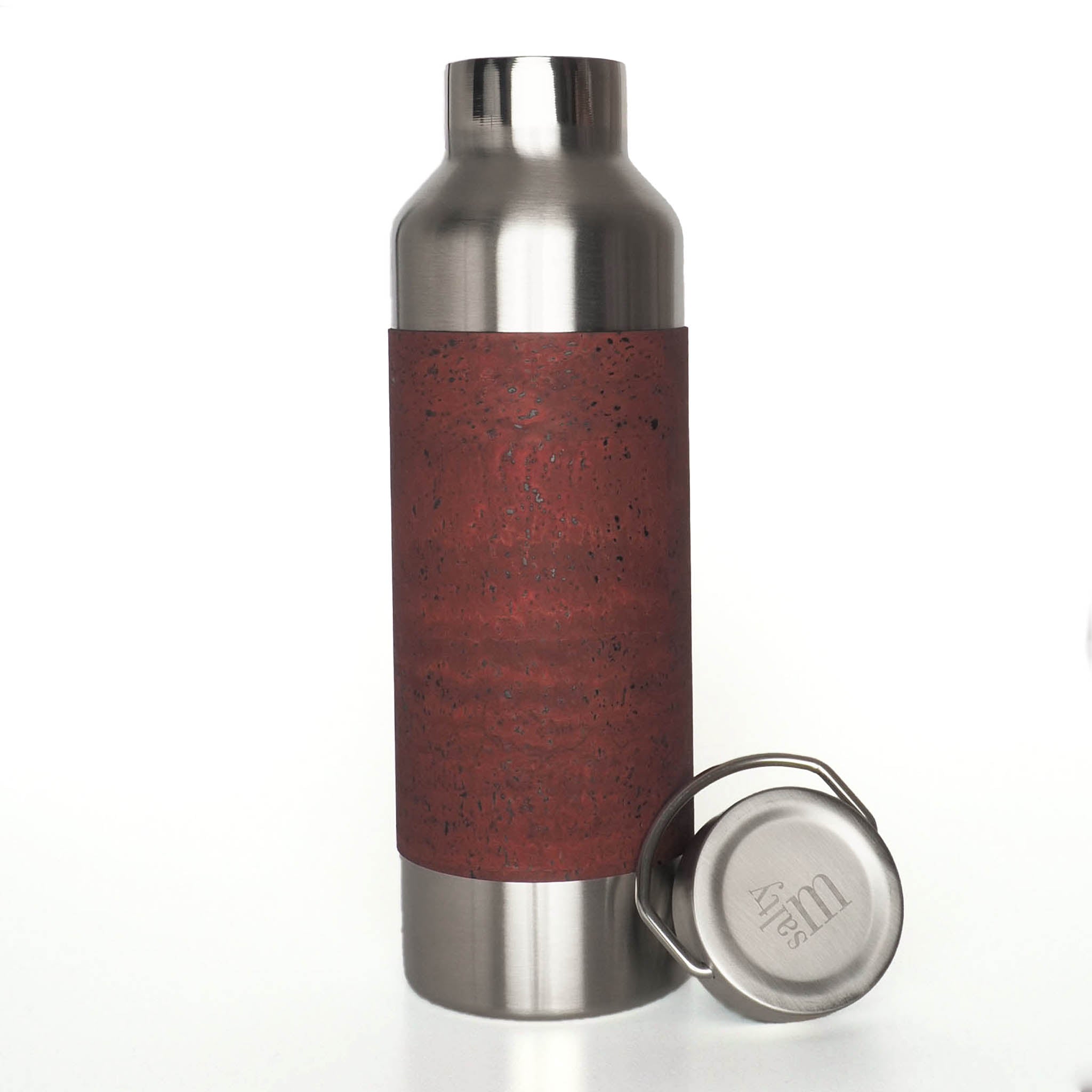 Edelstahltrinkflasche mit Korksleeve - 750ml