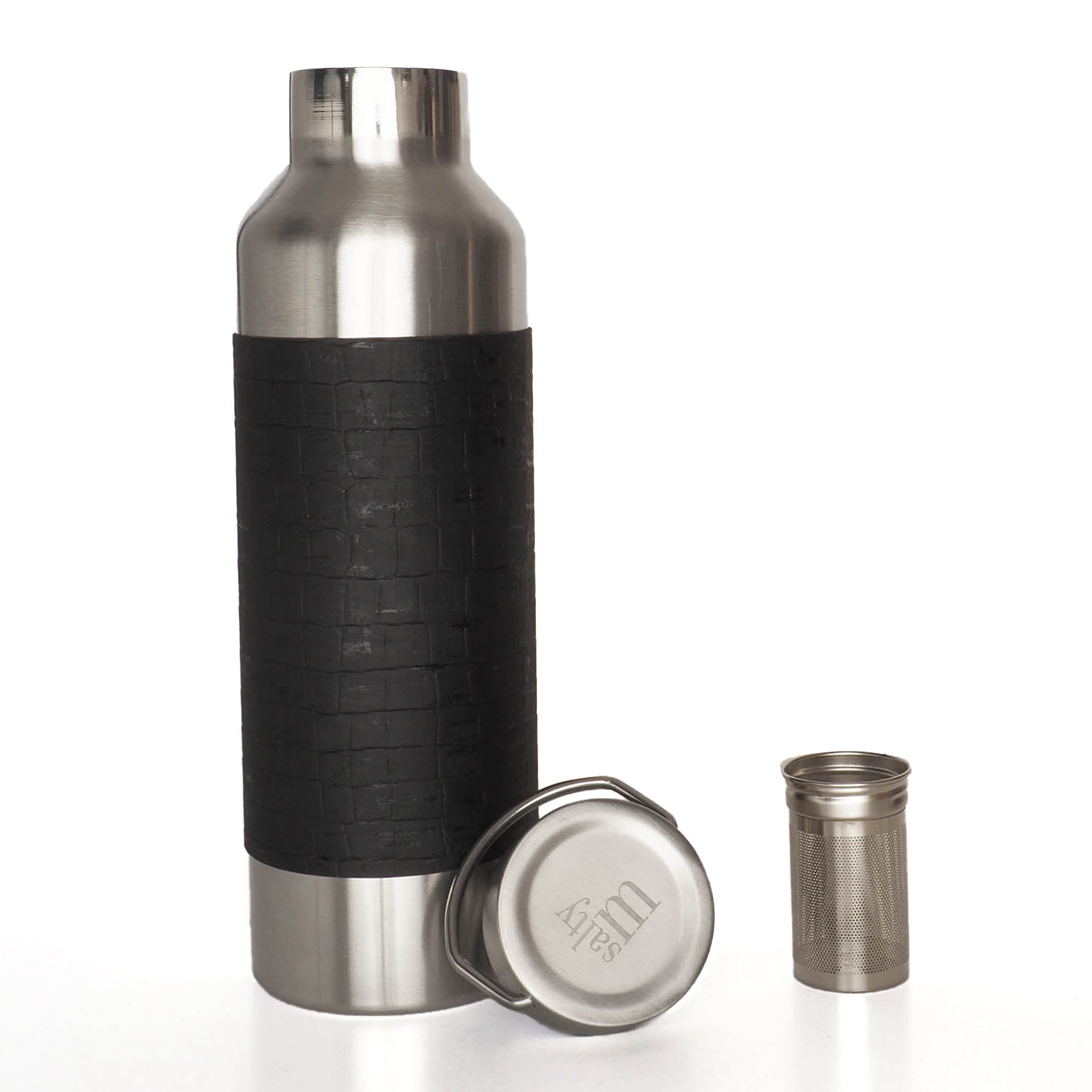 Edelstahltrinkflasche mit Korksleeve - 750ml