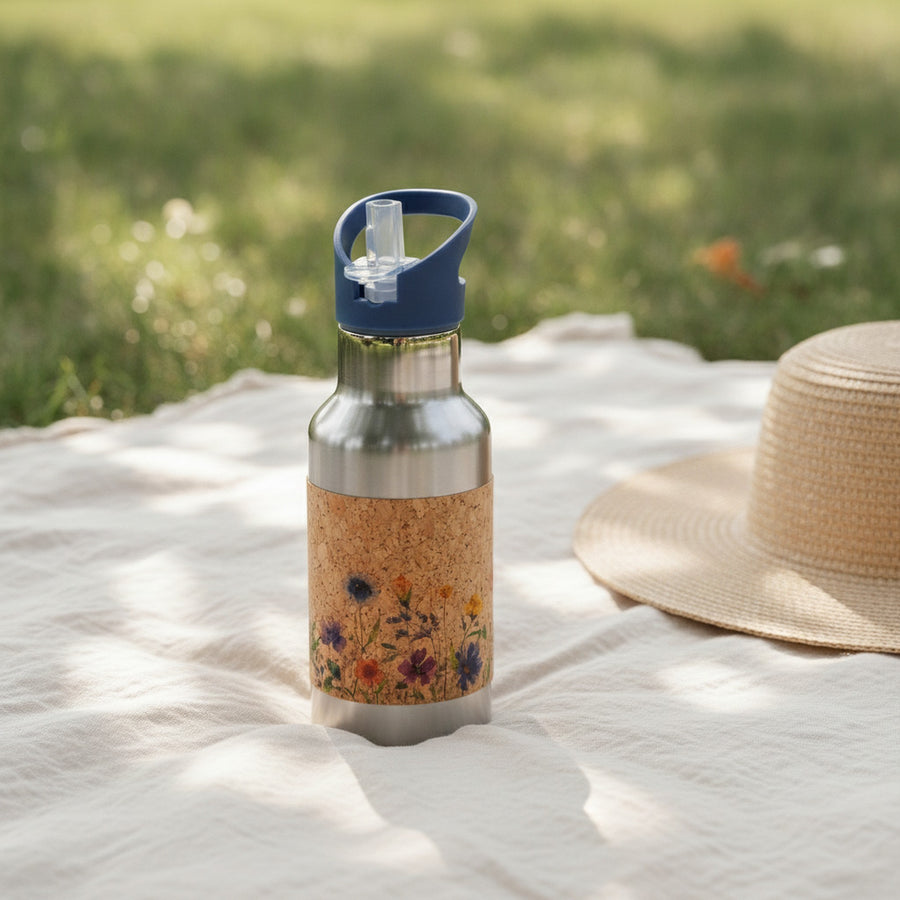 Edelstahltrinkflasche mit Kork - 350ml