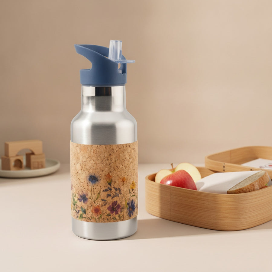 Edelstahltrinkflasche mit Kork - 350ml