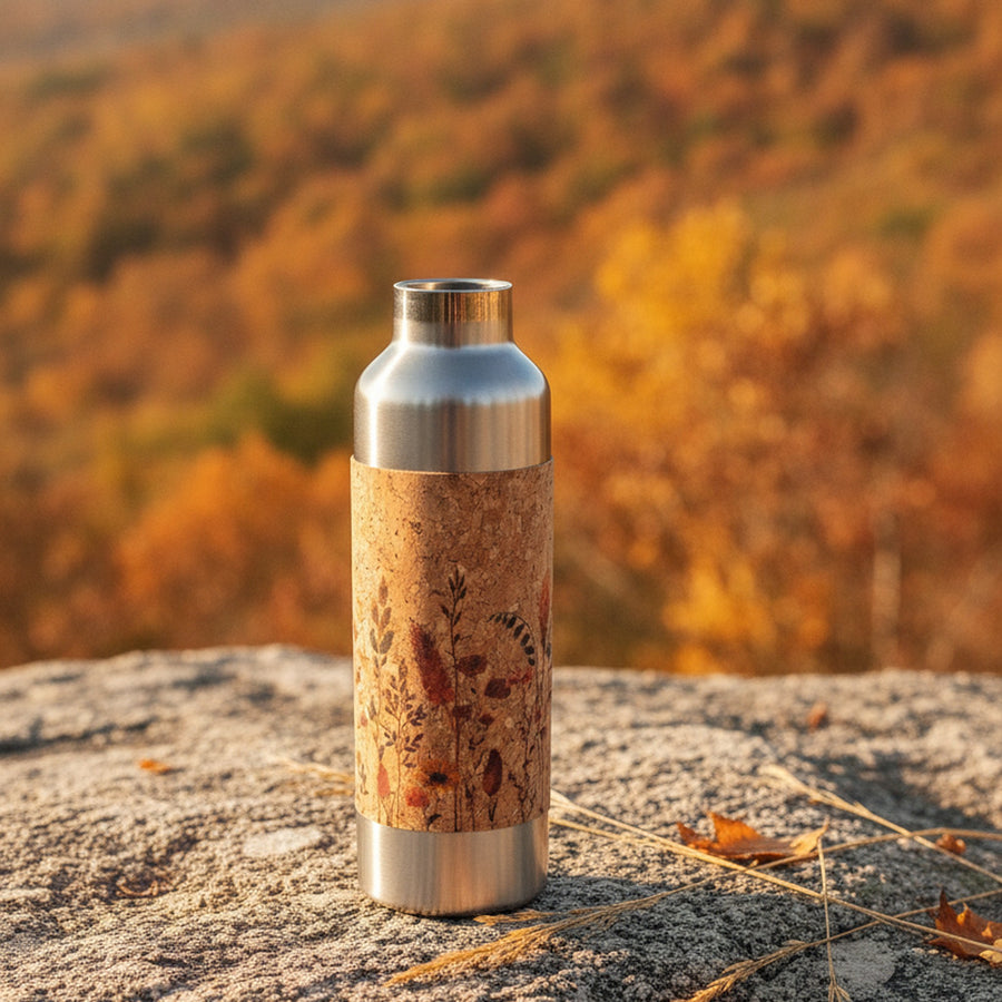Edelstahltrinkflasche mit Kork - 750ml