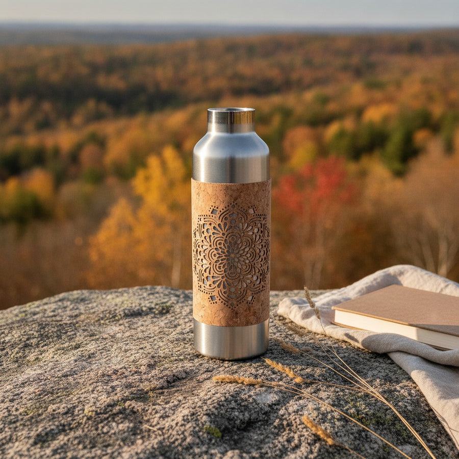 Edelstahltrinkflasche mit Kork - 750ml