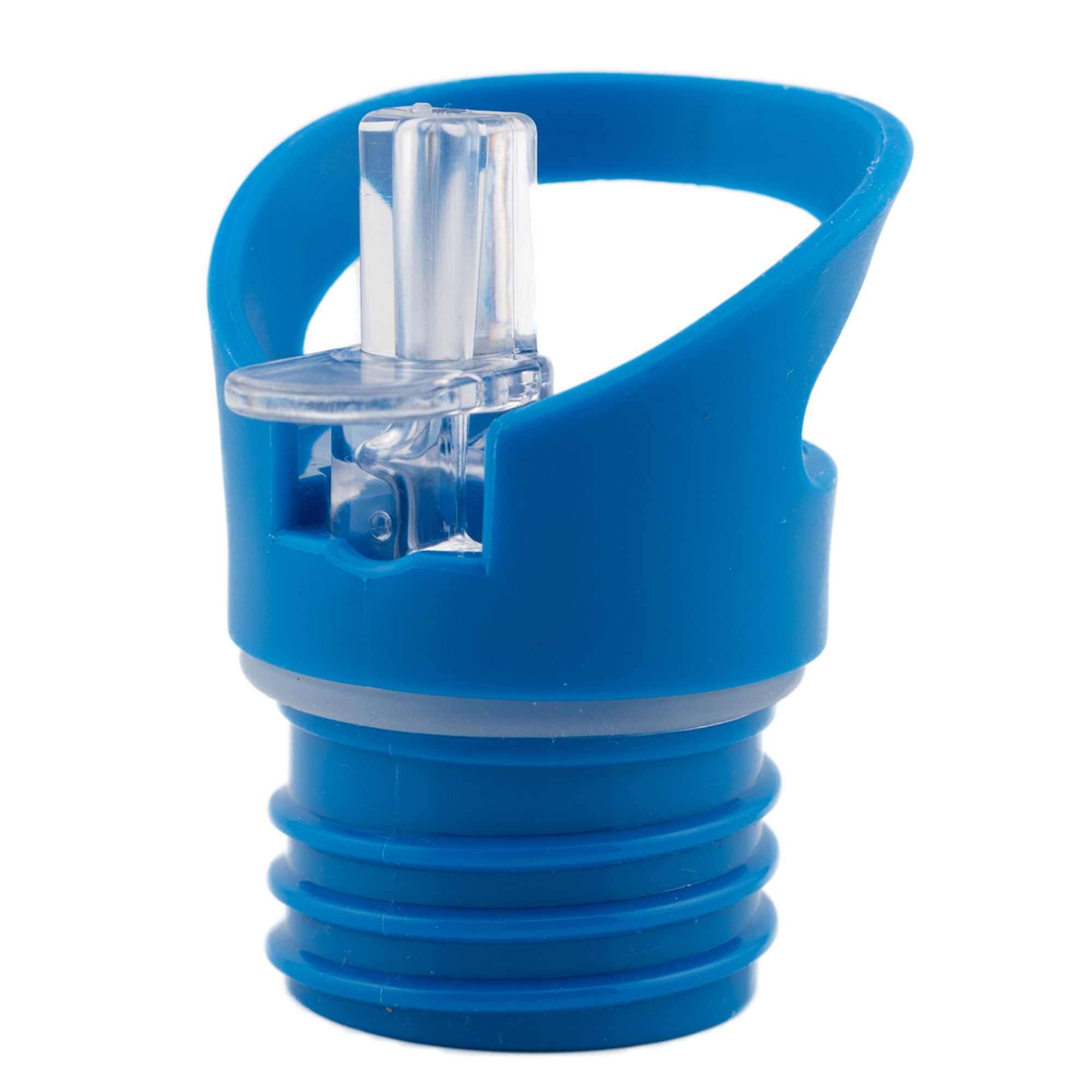 Trinkaufsatz mit Strohhalm für Edelstahltrinkflaschen - Durchmesser 4,5cm - dunkelblau